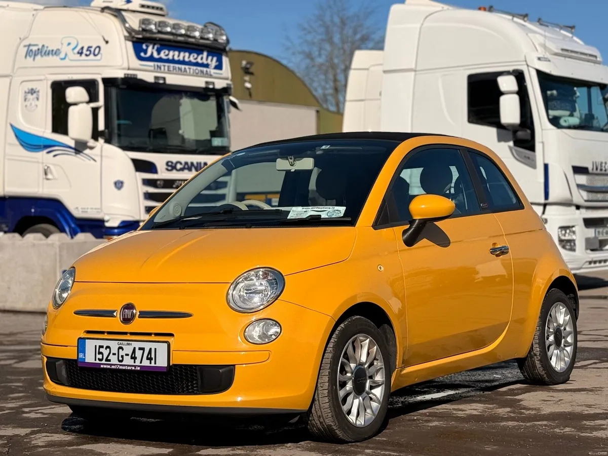 Fiat 500 cabrio convertible with fresh NCT - Image 2