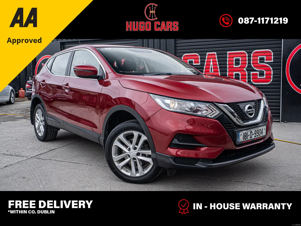 2018 Qashqai 1.5d/New NCT/Irish/1yr warranty - Image 1