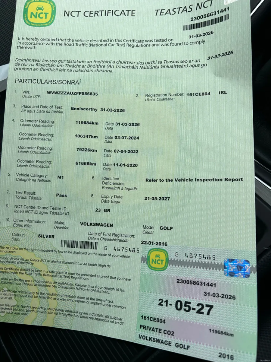 16 VW GOLF 1.6 TDI COMFORTLINE ESTATE low kms - Image 4