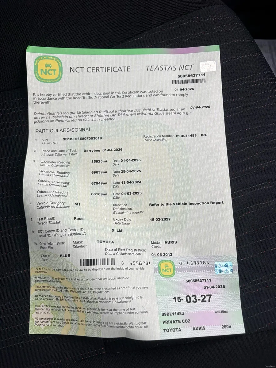 Toyota auris - Image 1