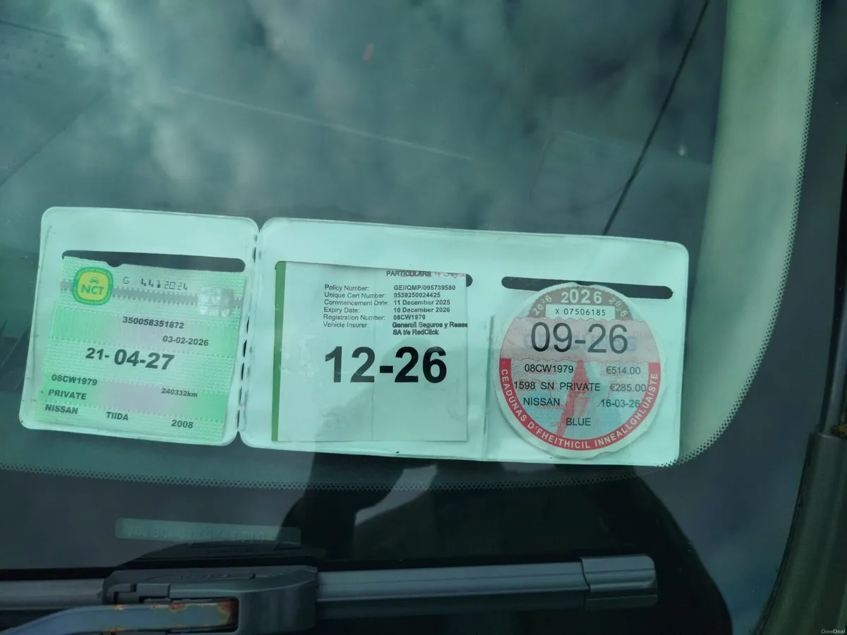 Nissan Tida Tax & test €1250 - Image 2