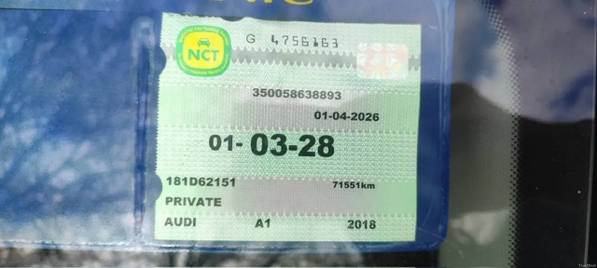 2018 Audi A1 Automatic NCT 2028 - Image 3