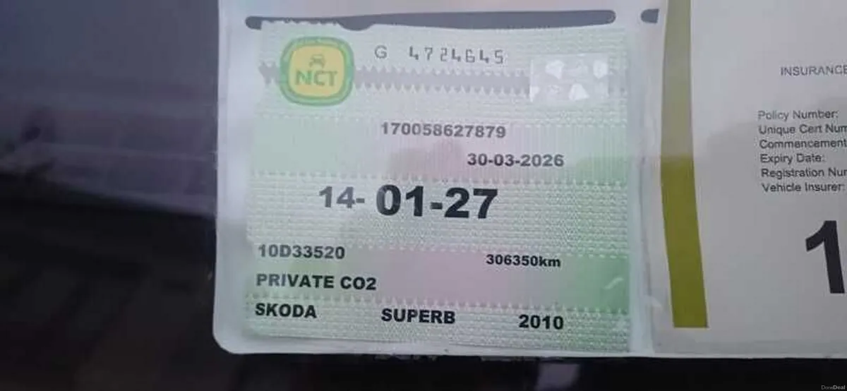 2010 Skoda Superb Greenline 1.9TDI 105 HP NCT Jan 27 - Image 3