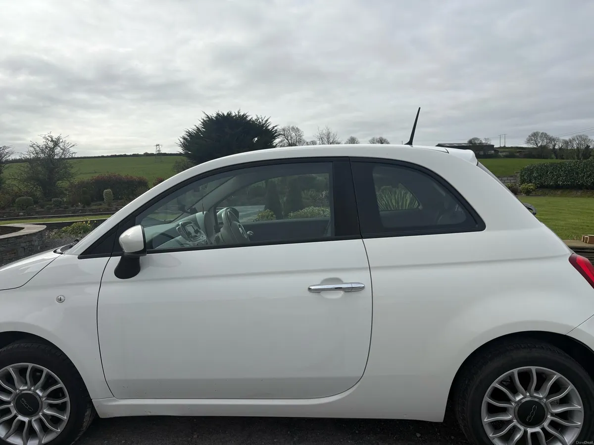 White Fiat 500.  New ntc 28/03/27 - Image 3