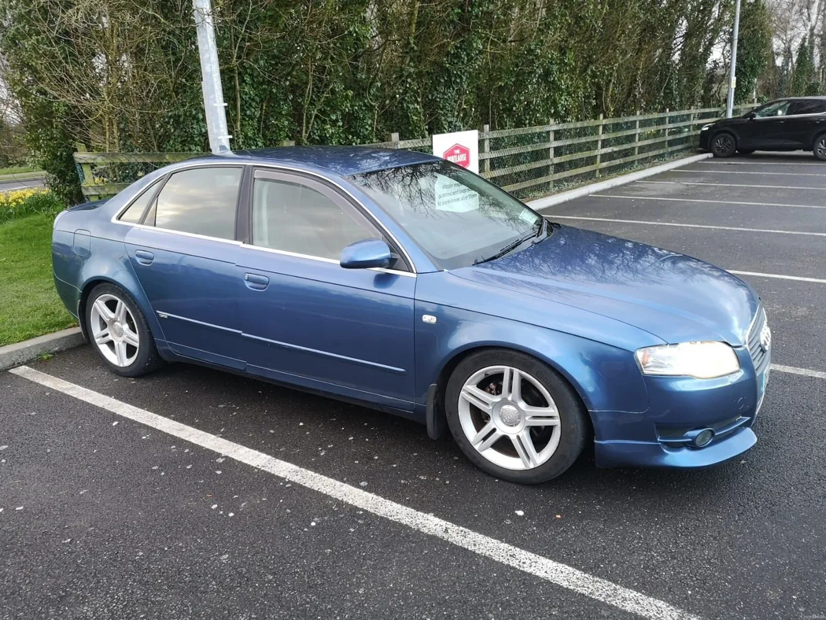 Blue Audi A4 1.9 TDI 2005 - Image 4