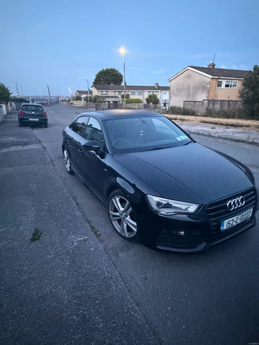 Audi a3 sline 152 black saloon - Image 1