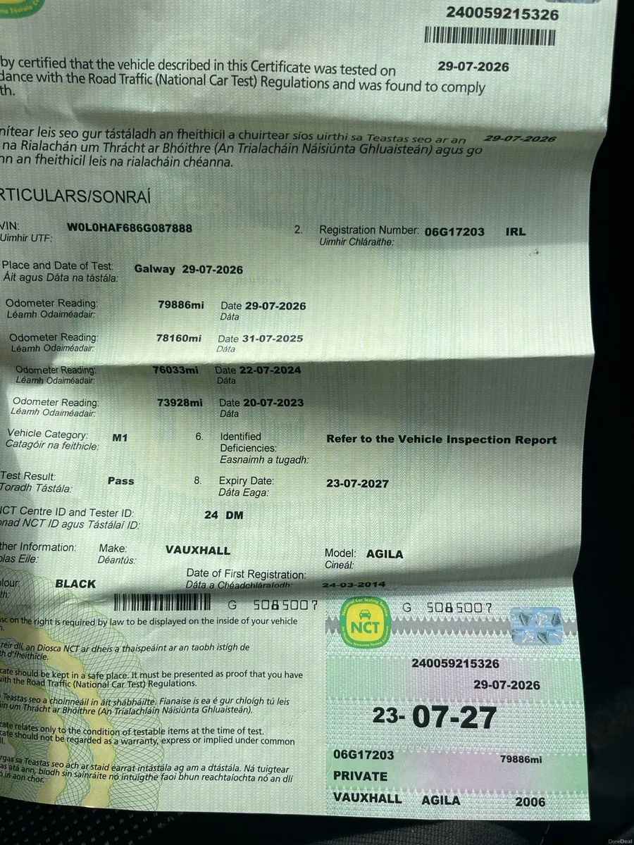 Agila 1.2 Petrol Nct 07/27 Taxed 01/27 - Image 2