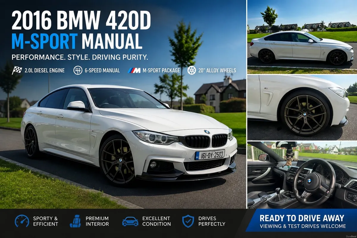 2016 BMW 420D M-Sport Manual. - Image 1