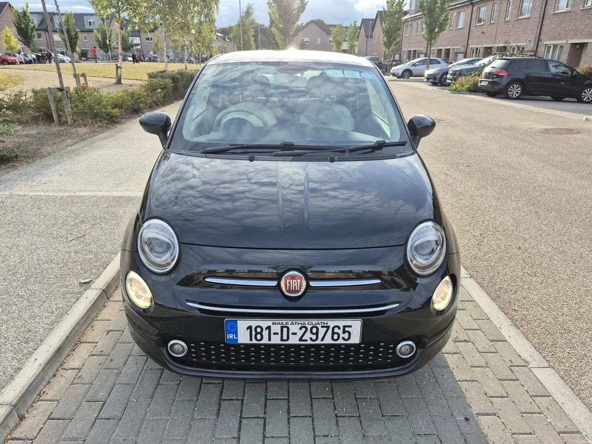 2018 Black Fiat 500 - Image 3