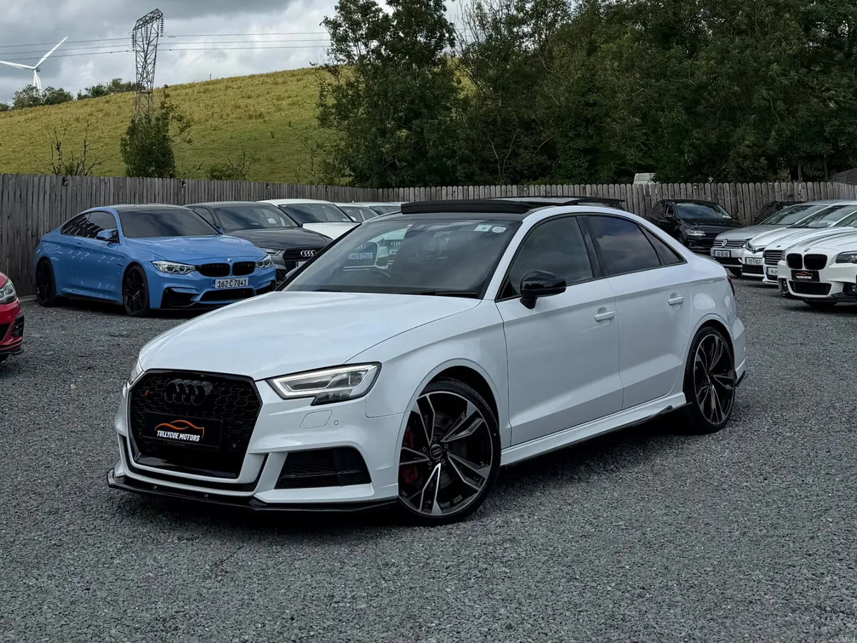 AUDI S3 2018 PAN ROOF, PEARL WHITE! - Image 1