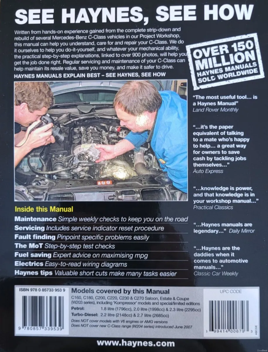 Haynes Manual for Mercedes-Benz C-Class 4- & 5-cyl - Image 6