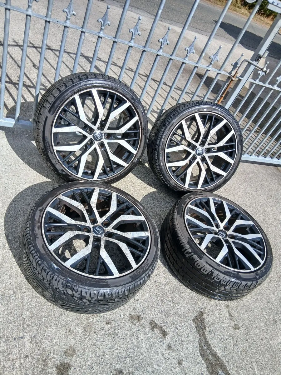 18" Diamond cut alloys 5x112 - Image 2