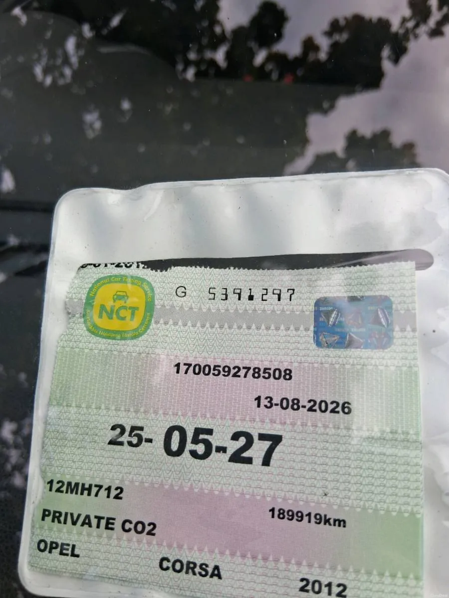 2012 corsa 1.2 manual new nct 5/27 - Image 5