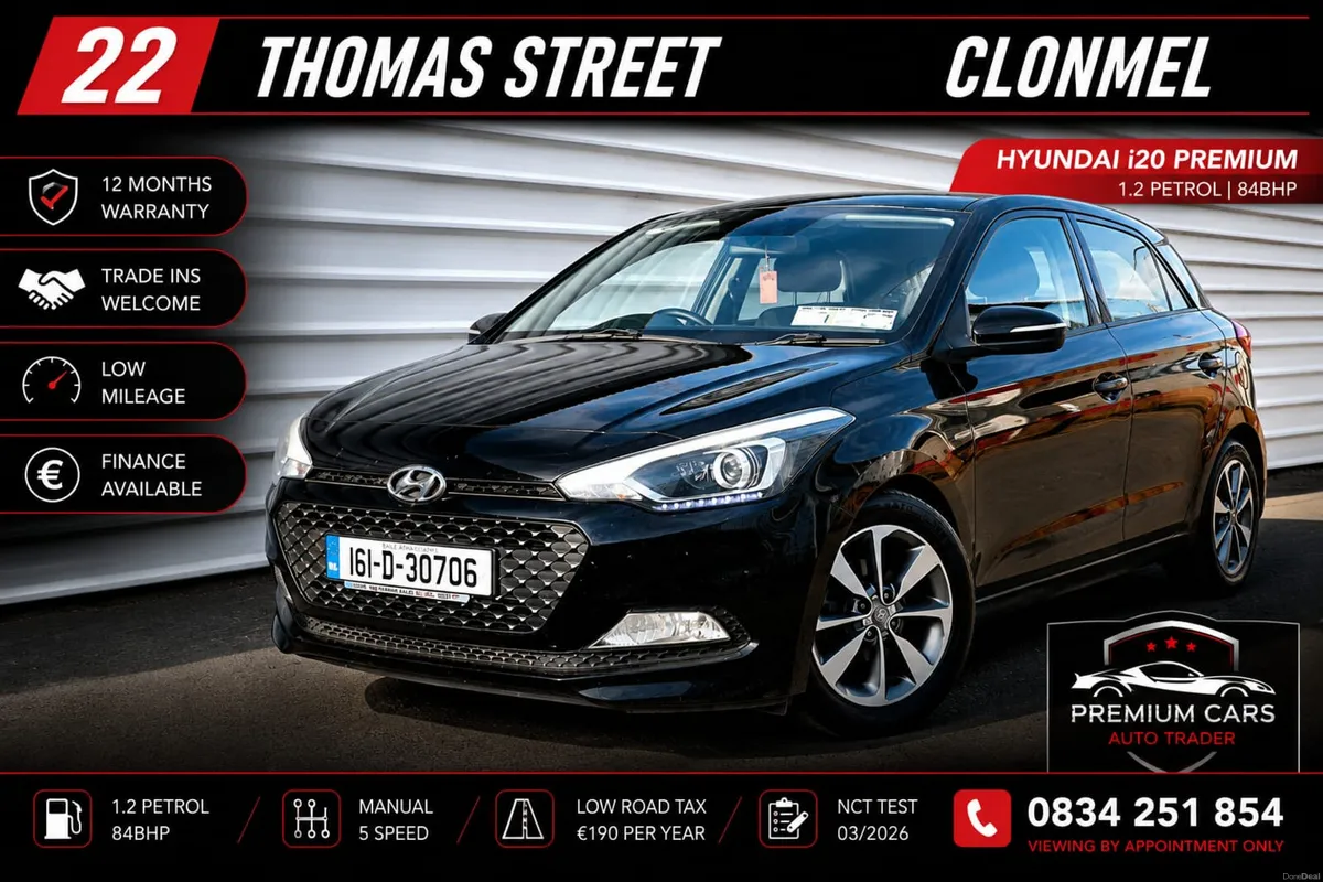 Hyundai i20 2016 DELUX 1.2 PETROL - Image 1