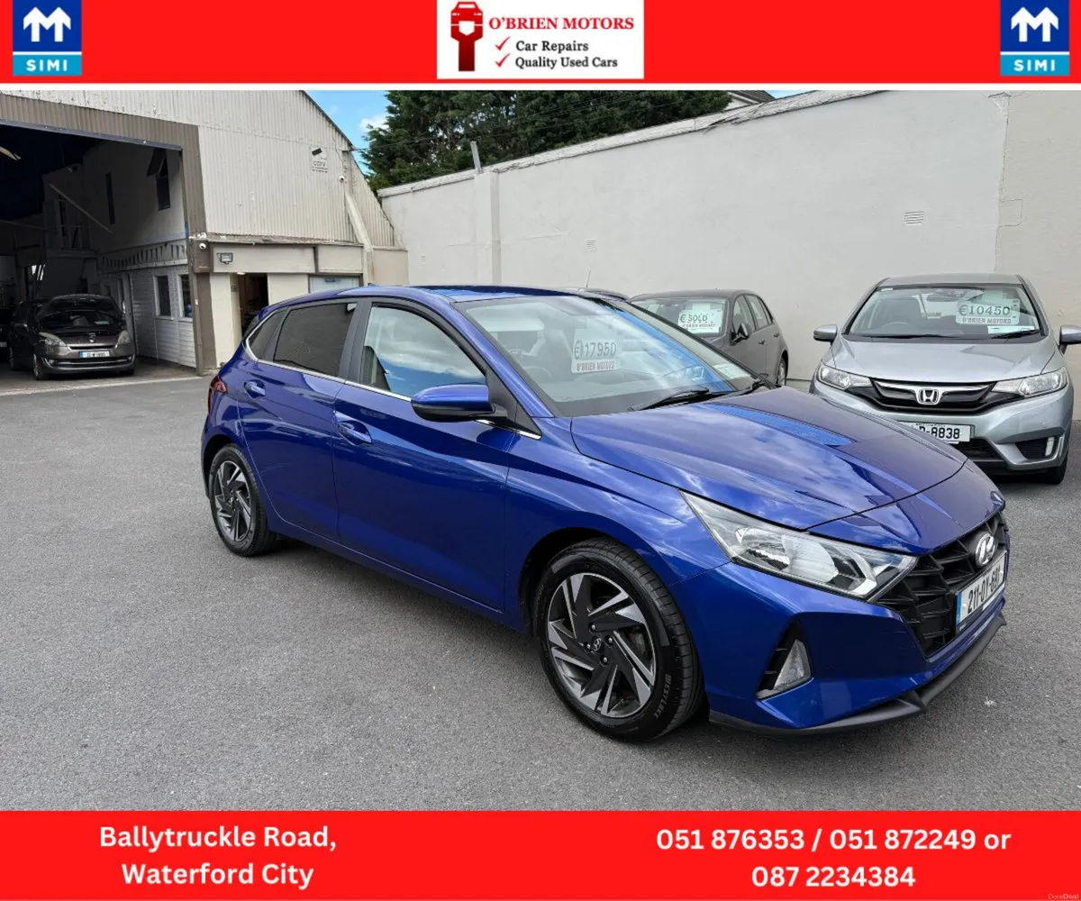 2021 Hyundai I20 Deluxe, Petrol, 5 Door,Blue. - Image 2