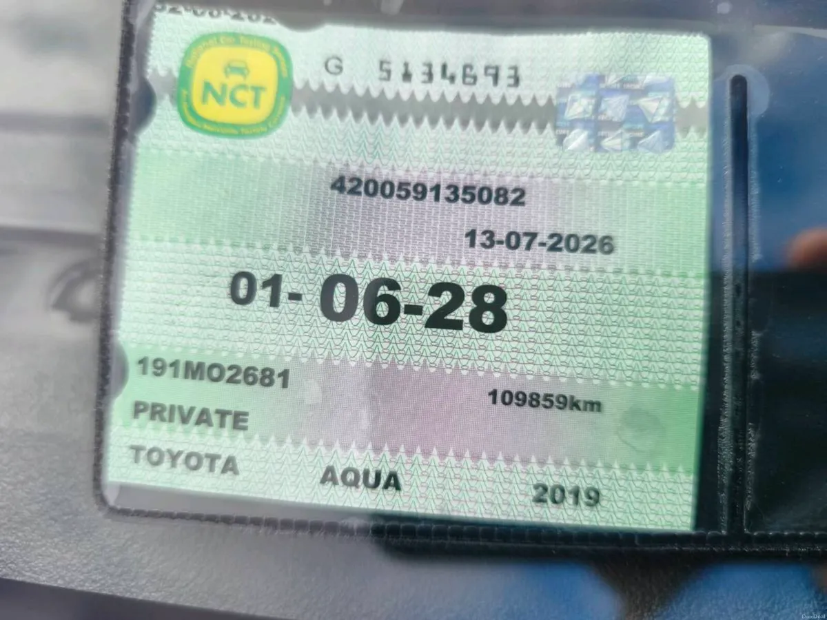 2019 Toyota Aqua Hybrid AUTO NCT 07-28  €11995 - Image 4