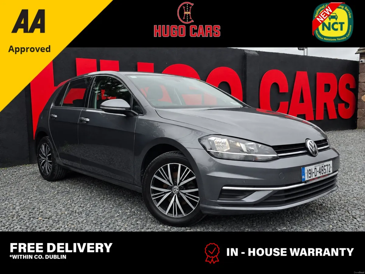 2019 VW Golf 1.0tsi/FSH/New NCT/1yr Warranty - Image 1