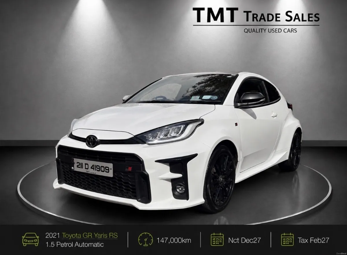 2021Toyota GR Yaris RS 1.5Petrol Auto NCT Dec27 - Image 1