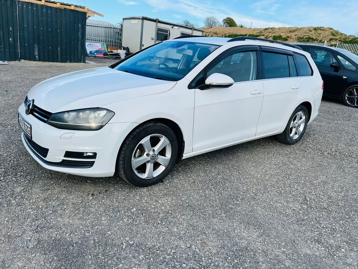 VW Golf 2014 Estate blue motion with 3 months warr - Image 1