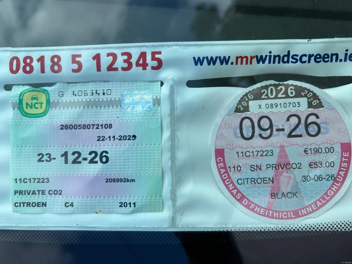 2011 Citroen C4.. NCT’d & Taxed - Image 6