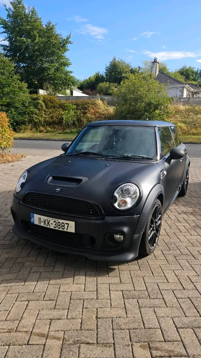 Matt Black 2011 JCW Mini Cooper 2.0L Diesel Auto - Image 1