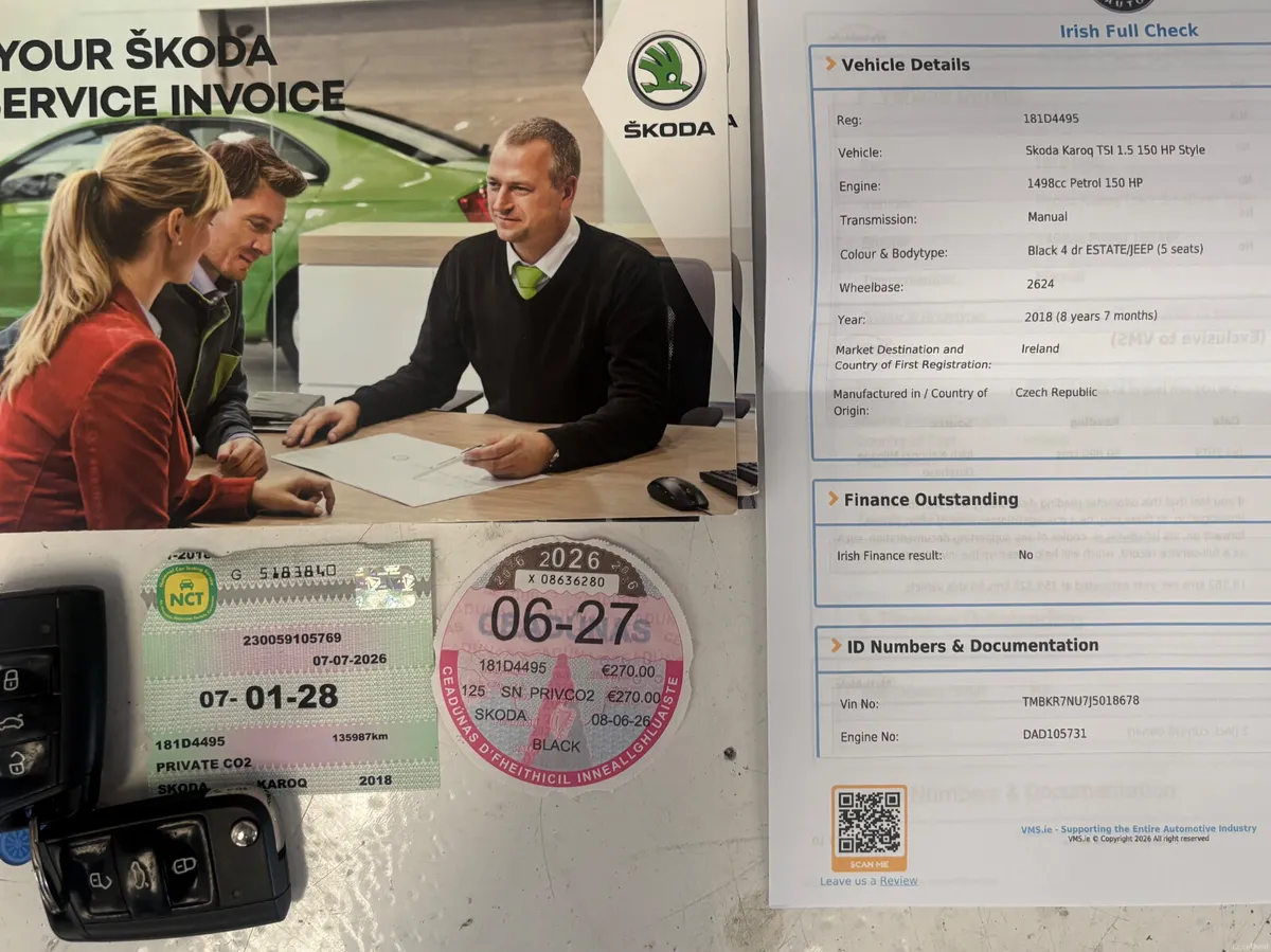 2018 SKODA KAROQ STYLE 1.5I FSH NCT TAX - Image 6