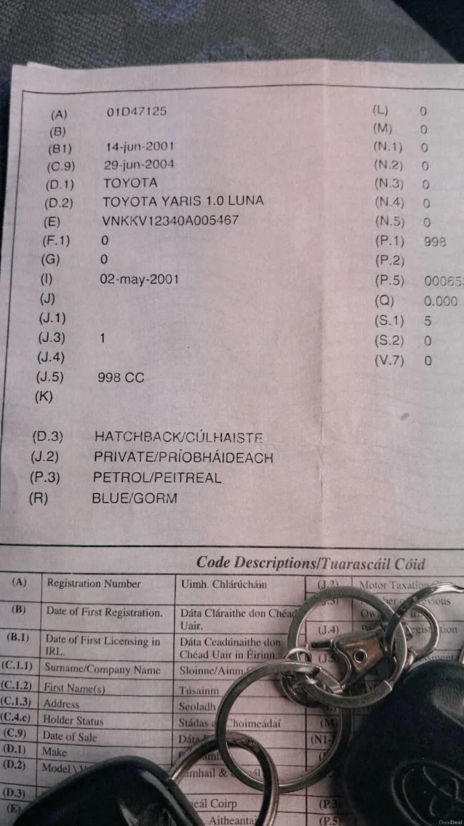 Toyota for sale nct and taxed - Image 2