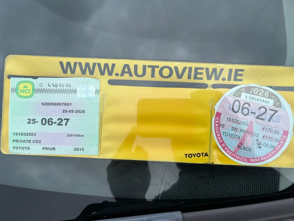 TOYOTA PRIUS 1.8 HYBRID, NCT 06/2027, TAX 06/2027 - Image 5