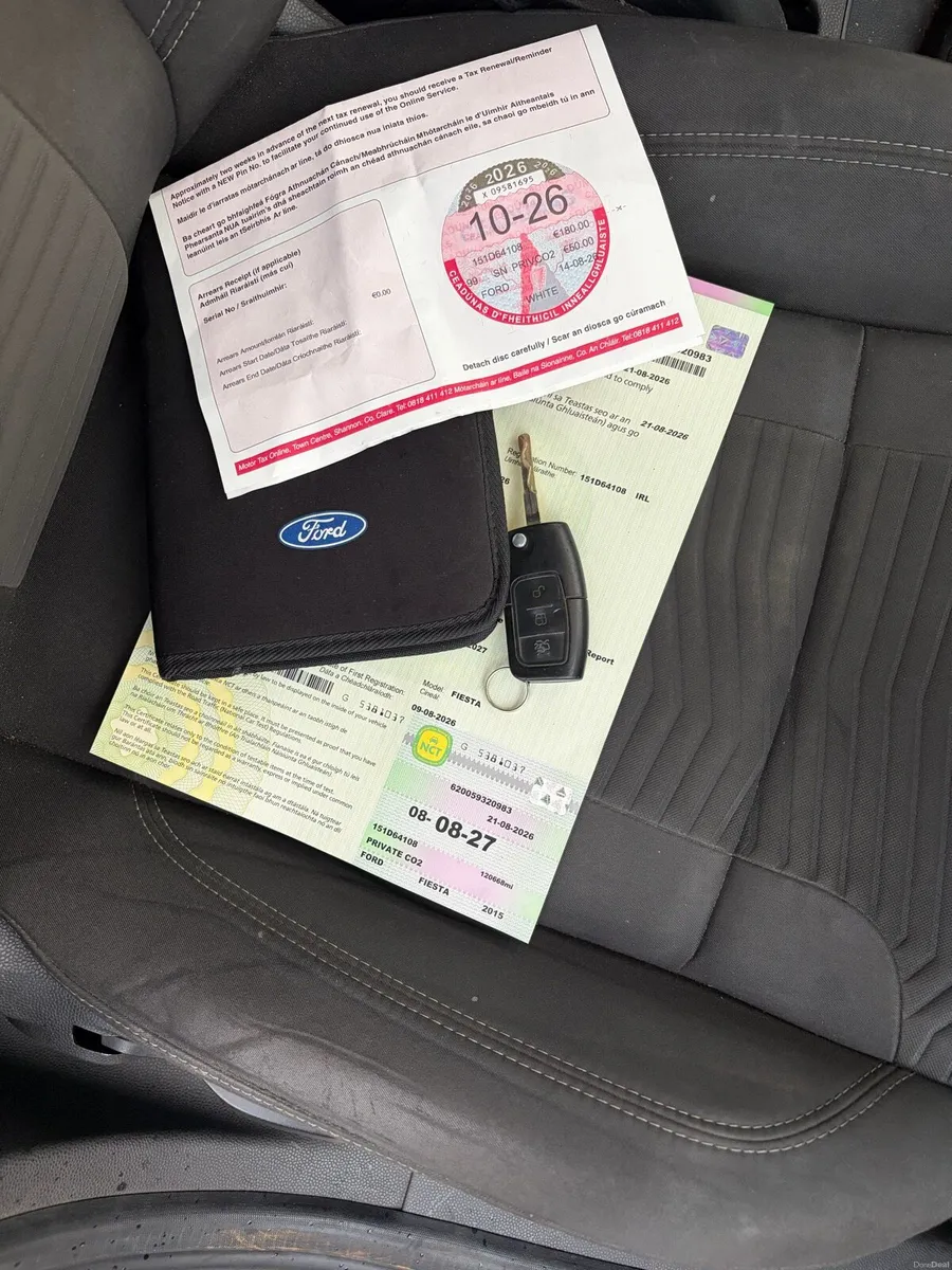 Ford fiesta 151 petrol 1.0, new NCT/TAX - Image 3