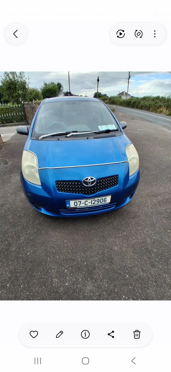 Toyota Yaris €1,280..N.C.T. 27th.2.2027.... - Image 3