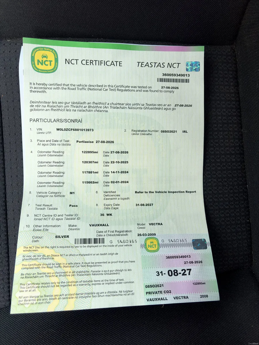 Opel Vectra 2008 1.9 CDTI new nct 9/27 tax 5/27 - Image 5