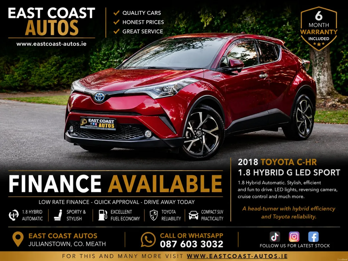 2018 Toyota C-HR 1.8 Petrol Hybrid Auto Leather G - Image 1