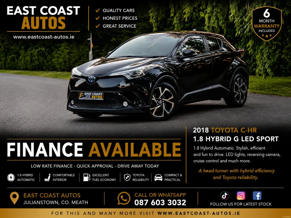 2018 Toyota C-HR 1.8 Petrol Hybrid Auto G Package - Image 1