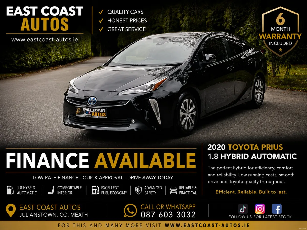 2020 Toyota Prius 1.8 Petrol Hybrid Automatic - Image 1