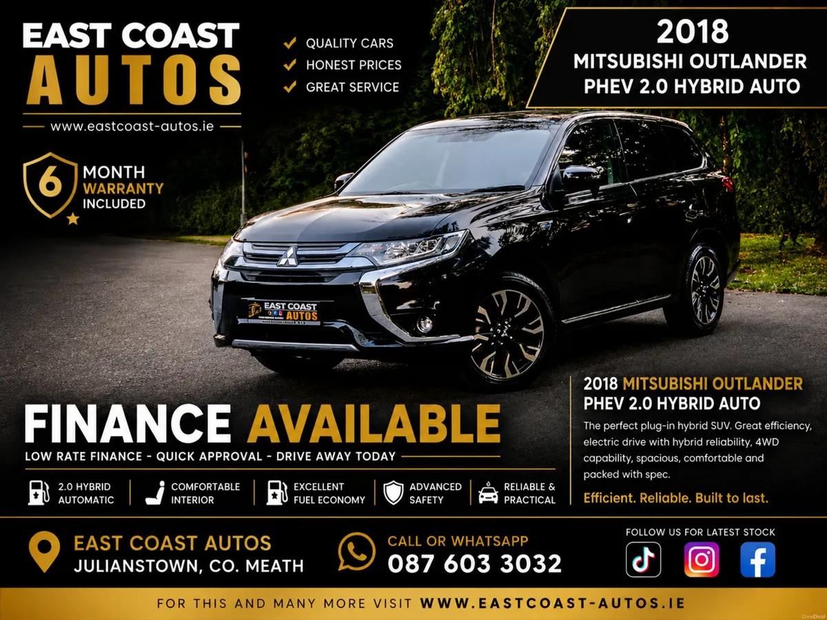 2018 MITSUBISHI OUTLANDER PHEV 2.0 Hybrid Auto - Image 1