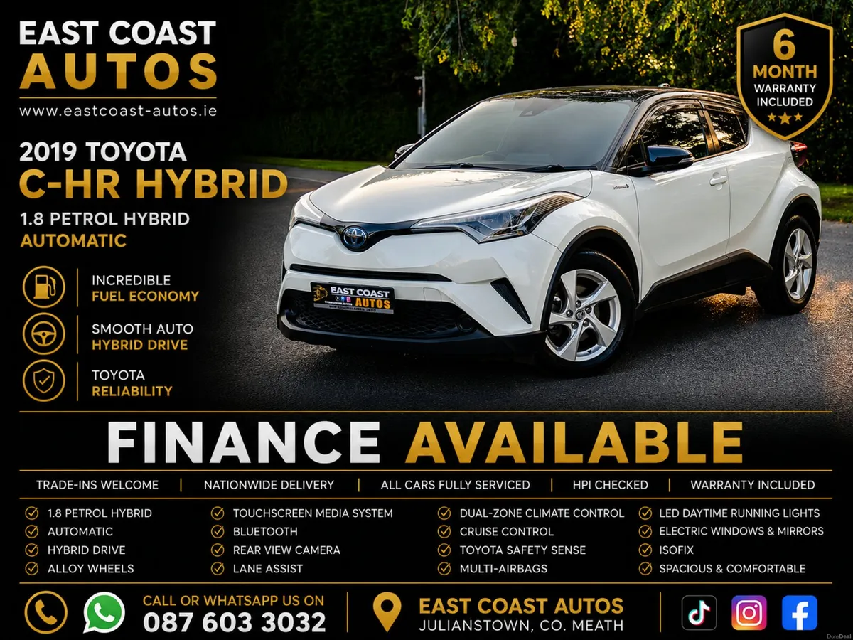2019 Toyota C-HR 1.8 Petrol Hybrid S LED Pack Auto - Image 1