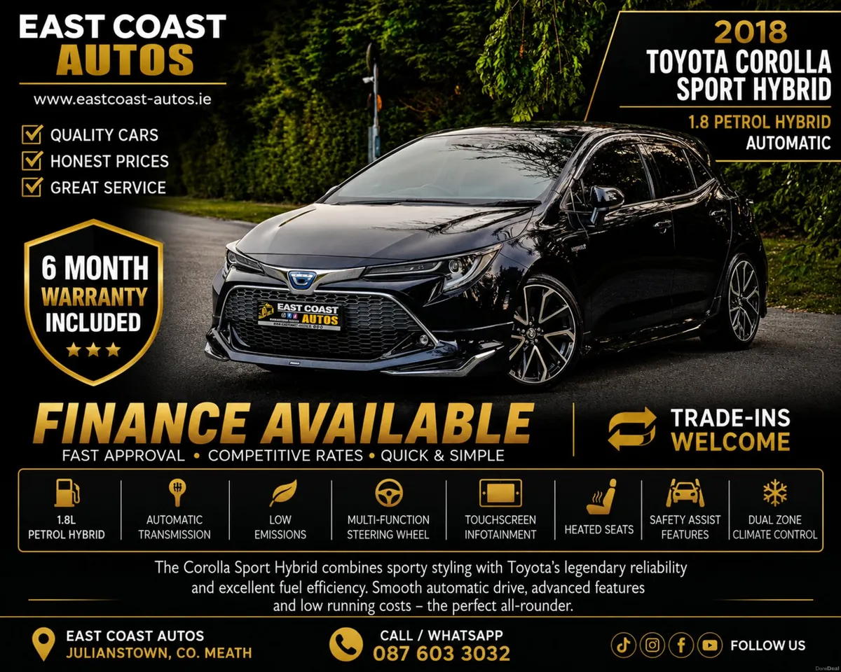 2018 Toyota Corolla 1.8 Petrol Hybrid G Z Edition - Image 1