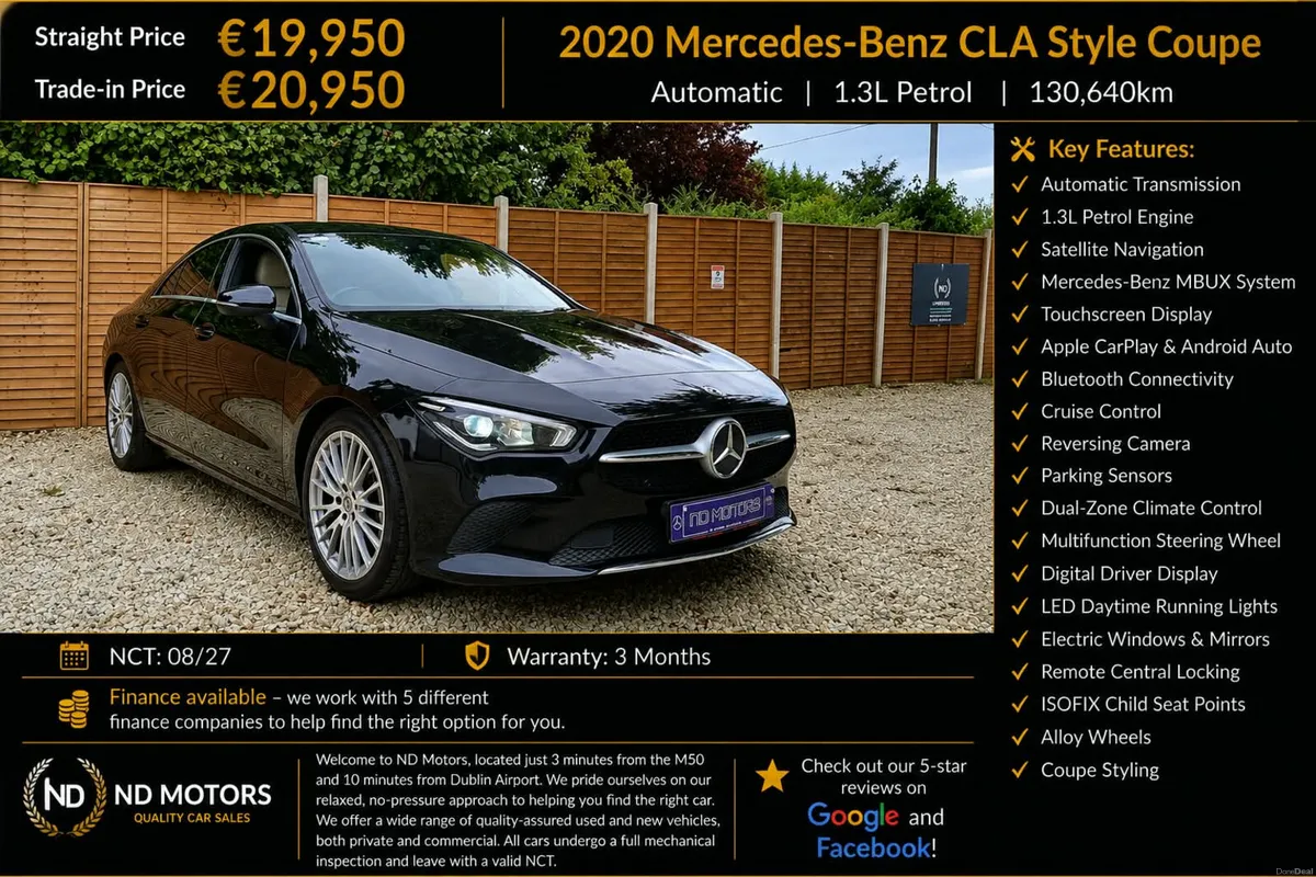 🆕️2020 Mercedes-Benz CLA180 Auto Style 1.3L🆕️ - Image 1