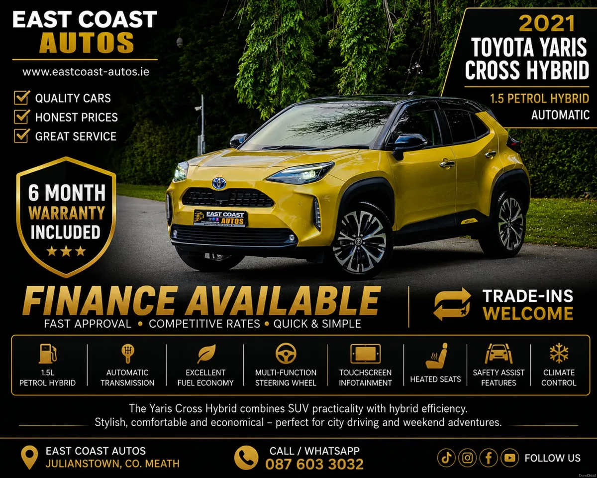 2021 Toyota Yaris Cross 1.5 Petrol Hybrid Auto Z - Image 1