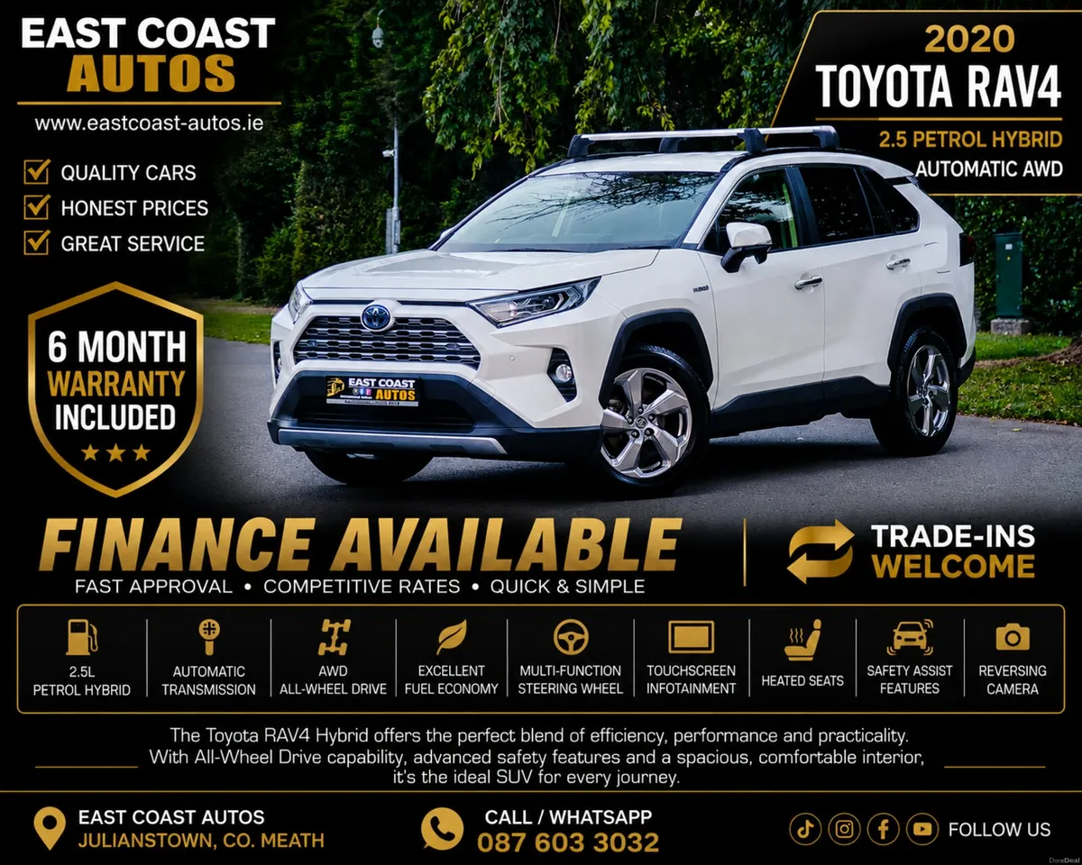 2020 Toyota RAV4 2.5 Petrol Hybrid Auto AWD G Pack - Image 1