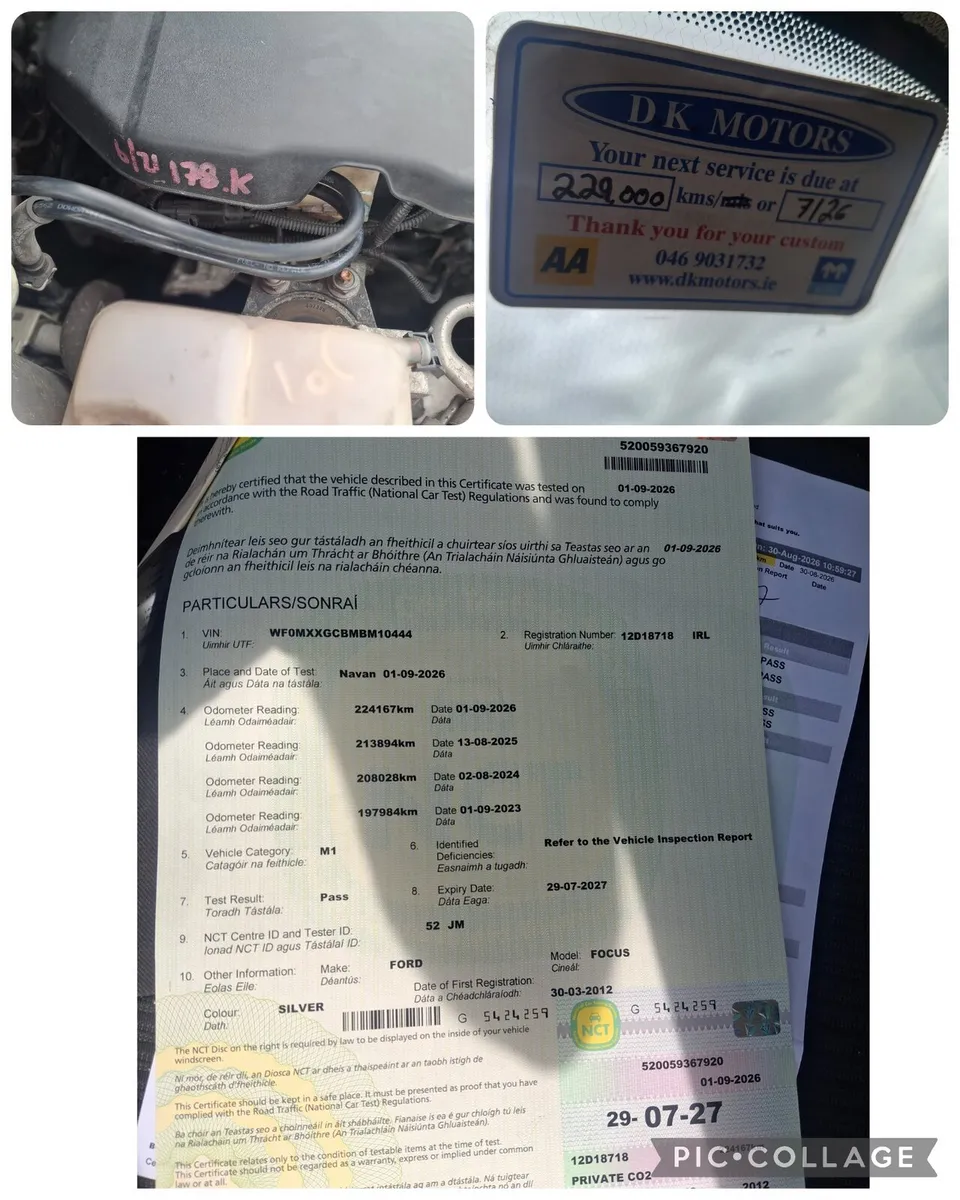 2012 FORD FOCUS 1.6DIESEL NEW NCT 07/2027 - Image 3