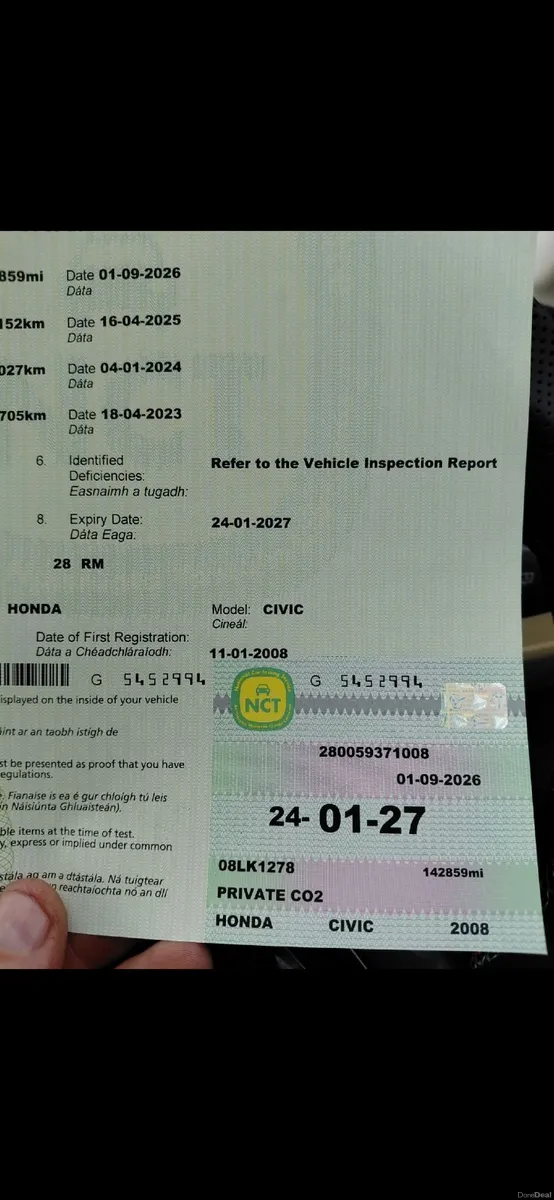 Nct today,taxed,1.3Hybrid auto,only142miles - Image 2
