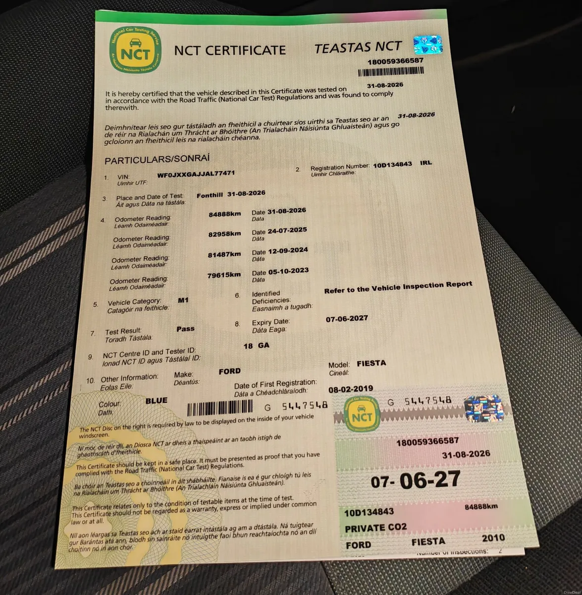 2010 Ford Fiesta 1.4 Auto (New NCT 06/27) Low KMs - Image 5