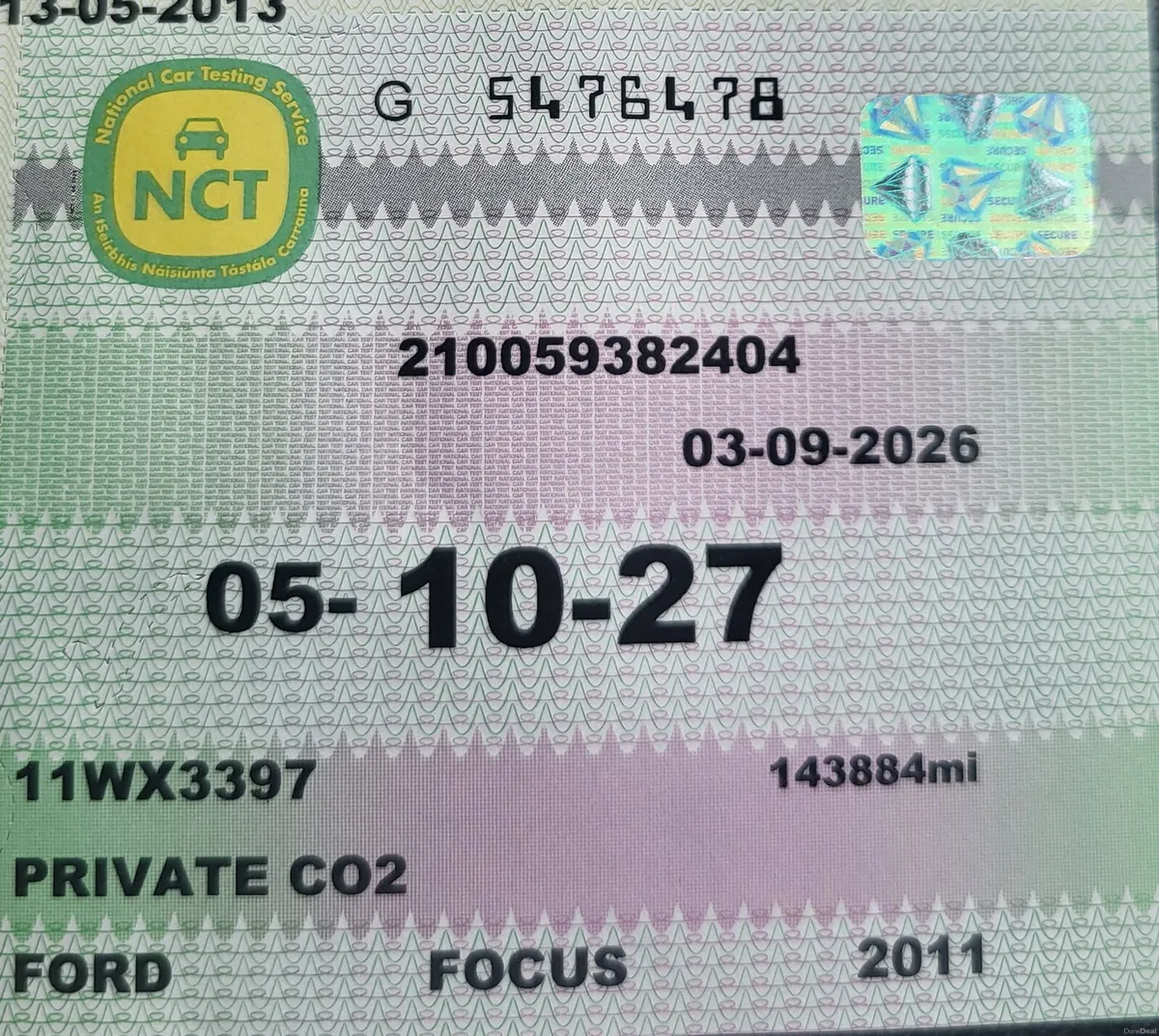 Ford Focus 2011 NEW NCT 10/27 - Image 4