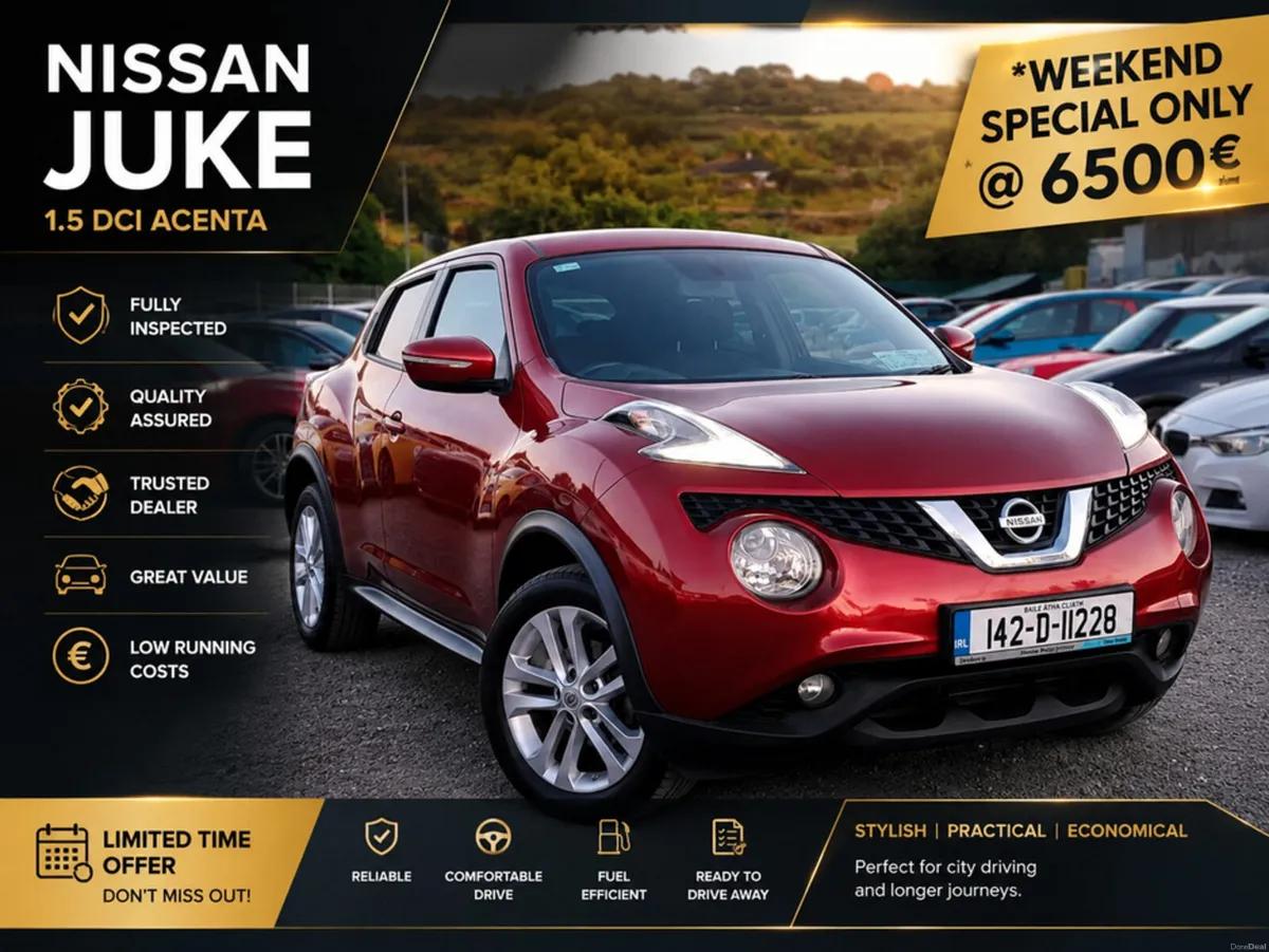 Nissan Juke 1.2L Petrol - Low mileage - Manual - Image 1