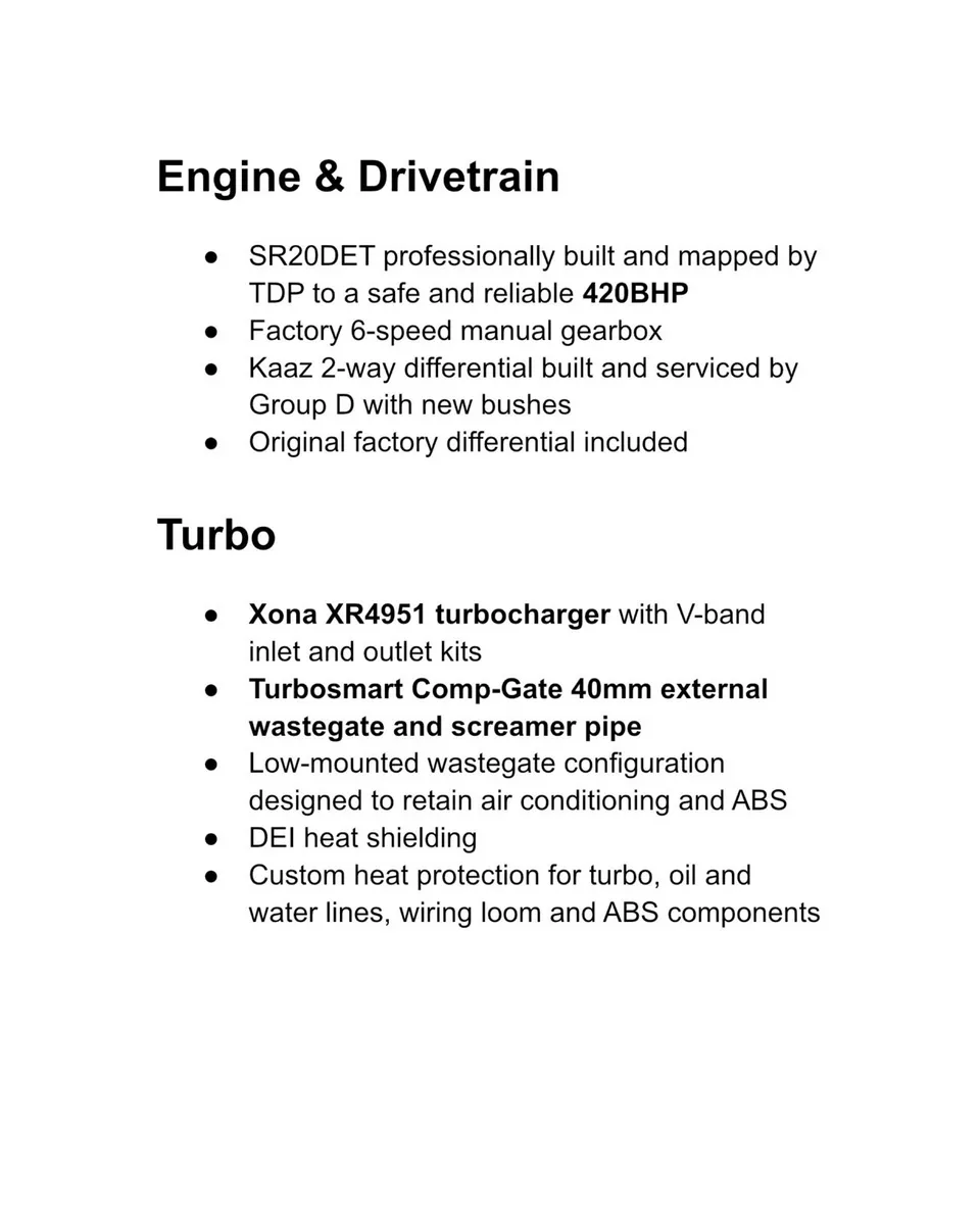S15 Spec R. 420BHP. Rare Option B - Image 6
