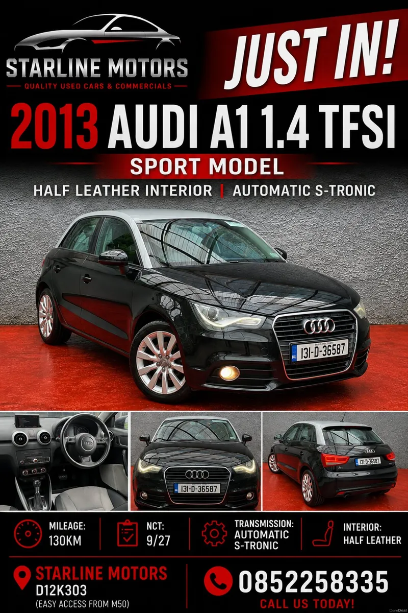 2013 Audi A1 1.4 Sport Automatic  S~tronic - Image 2