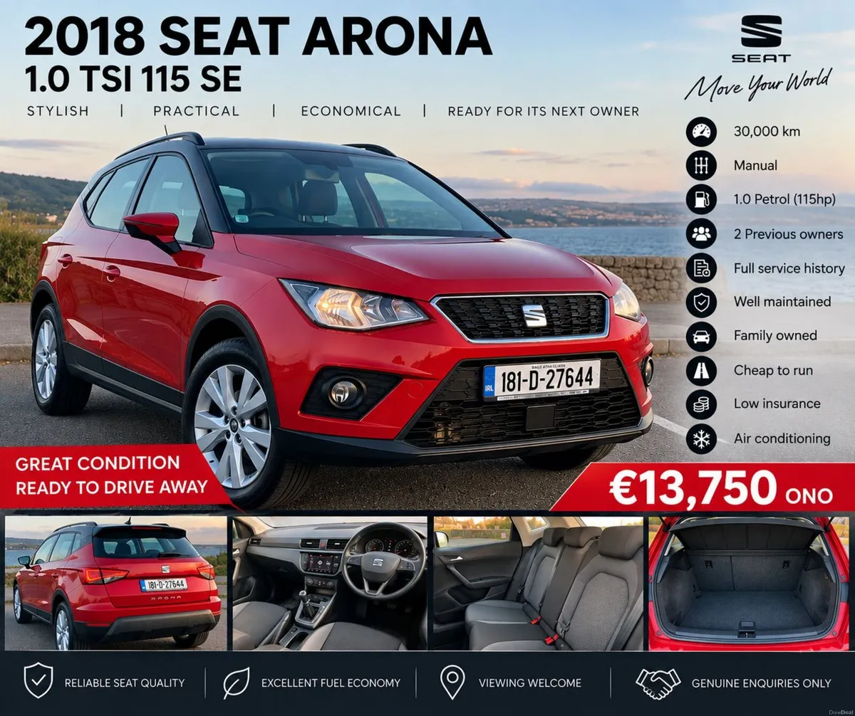 2018 SEAT Arona | 30,000KM | Family Owned - Image 1