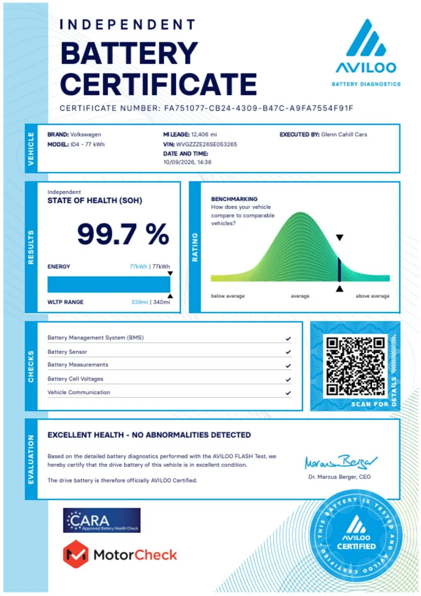 2025 ID4 77 kWh Match Pro - SOH 99.7% ! - Image 3