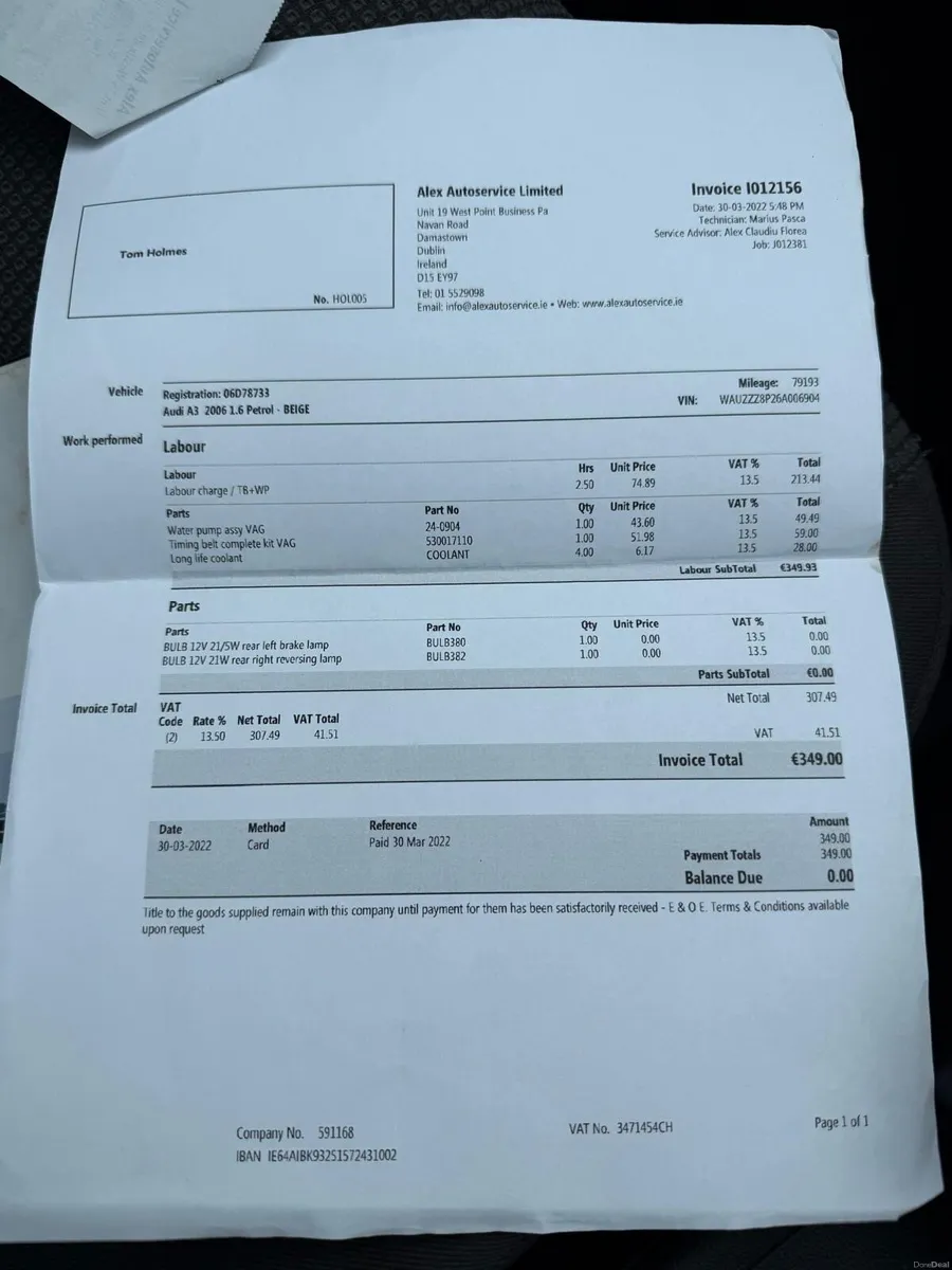 Audi A3 1.6  Low Mileage Tax+NCT - Image 6